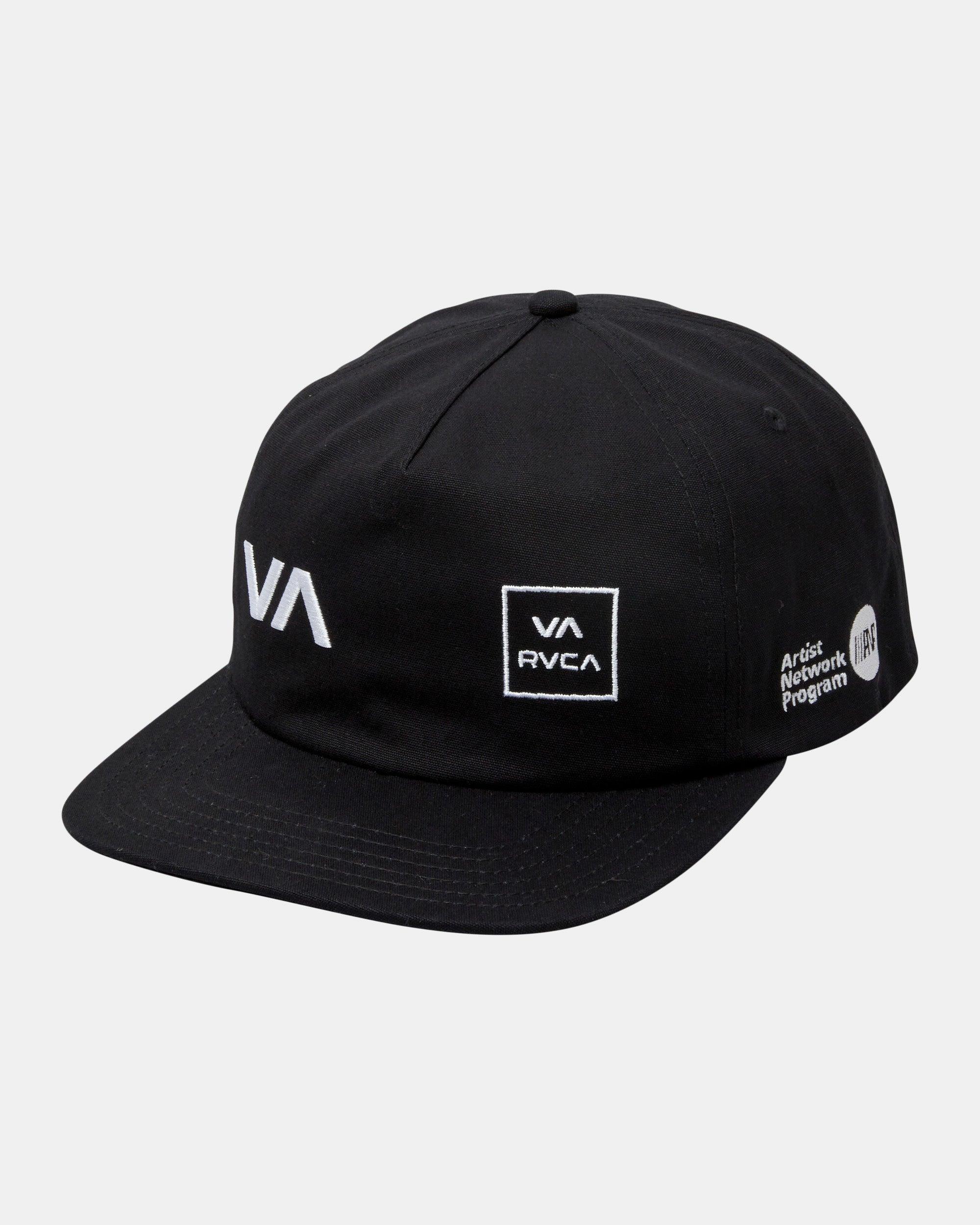 Multi Stamp Snapback Hat - Black Product Image