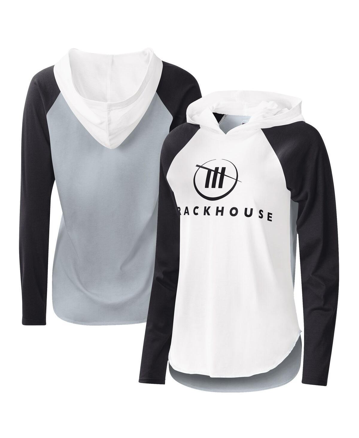 Womens G-iii 4Her by Carl Banks White Trackhouse Racing Triple-a Long Sleeve Hoodie T-shirt - White Product Image