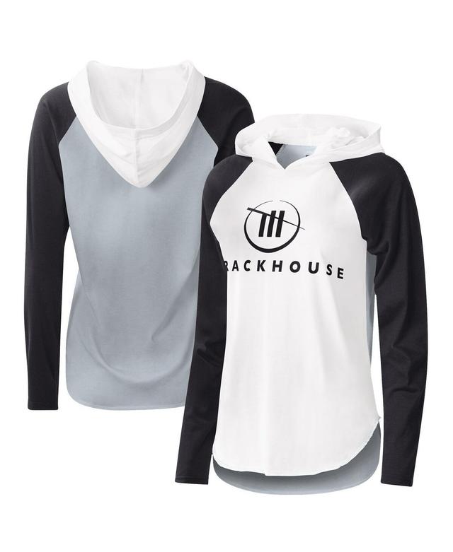 Womens G-iii 4Her by Carl Banks White Trackhouse Racing Triple-a Long Sleeve Hoodie T-shirt - White Product Image