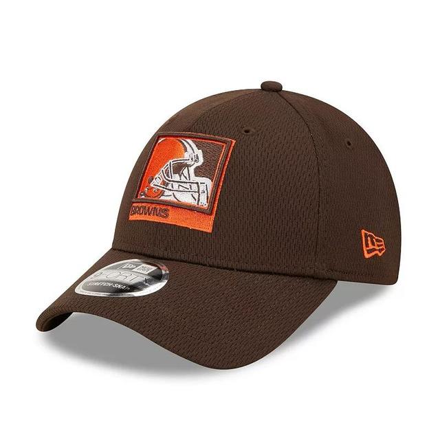 Mens New Era Brown Cleveland Browns Framed Af 9FORTY Snapback Hat Product Image