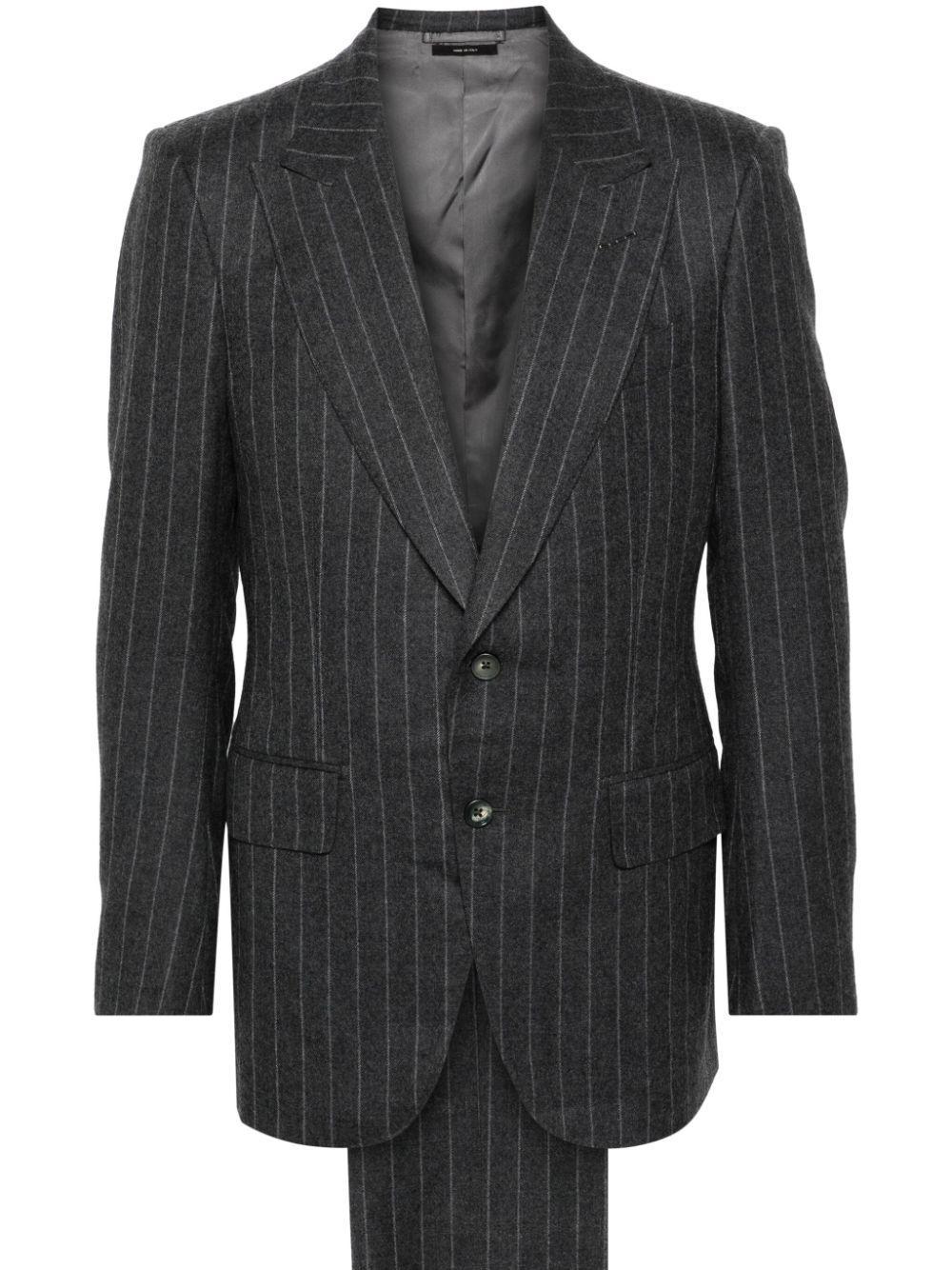 TOM FORD Pinstripe Suit In Grey Product Image