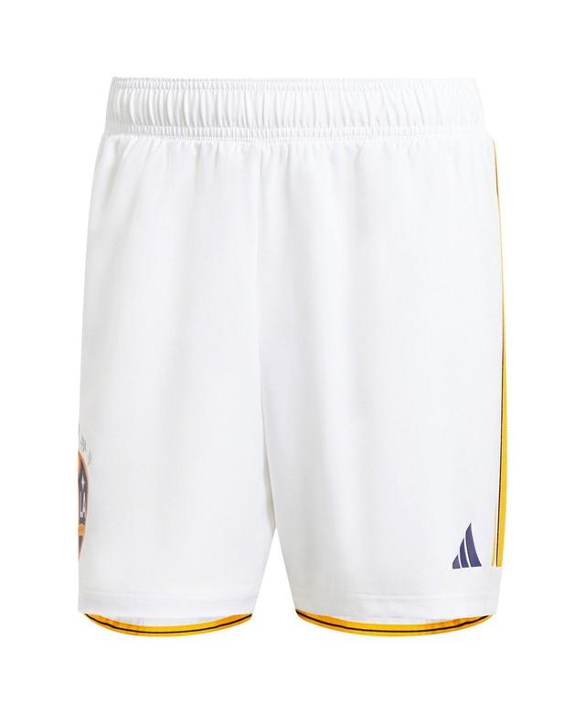 Mens adidas White La Galaxy 2024 Home Aeroready Authentic Shorts Product Image