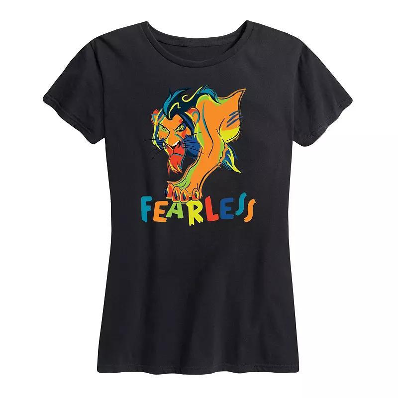 Disneys Lion King Scar Womens Fearless Graphic Tee Product Image