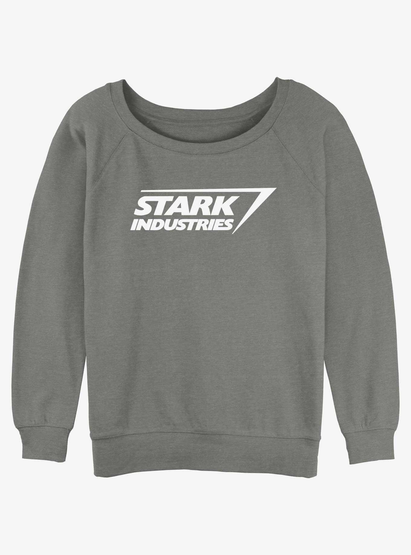 Marvel Iron Man Stark Industries Logo Girls Slouchy Sweatshirt Product Image