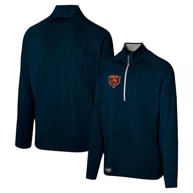 Mens Chicago Bears Grind Iron Quarter-Zip Top Blue Product Image