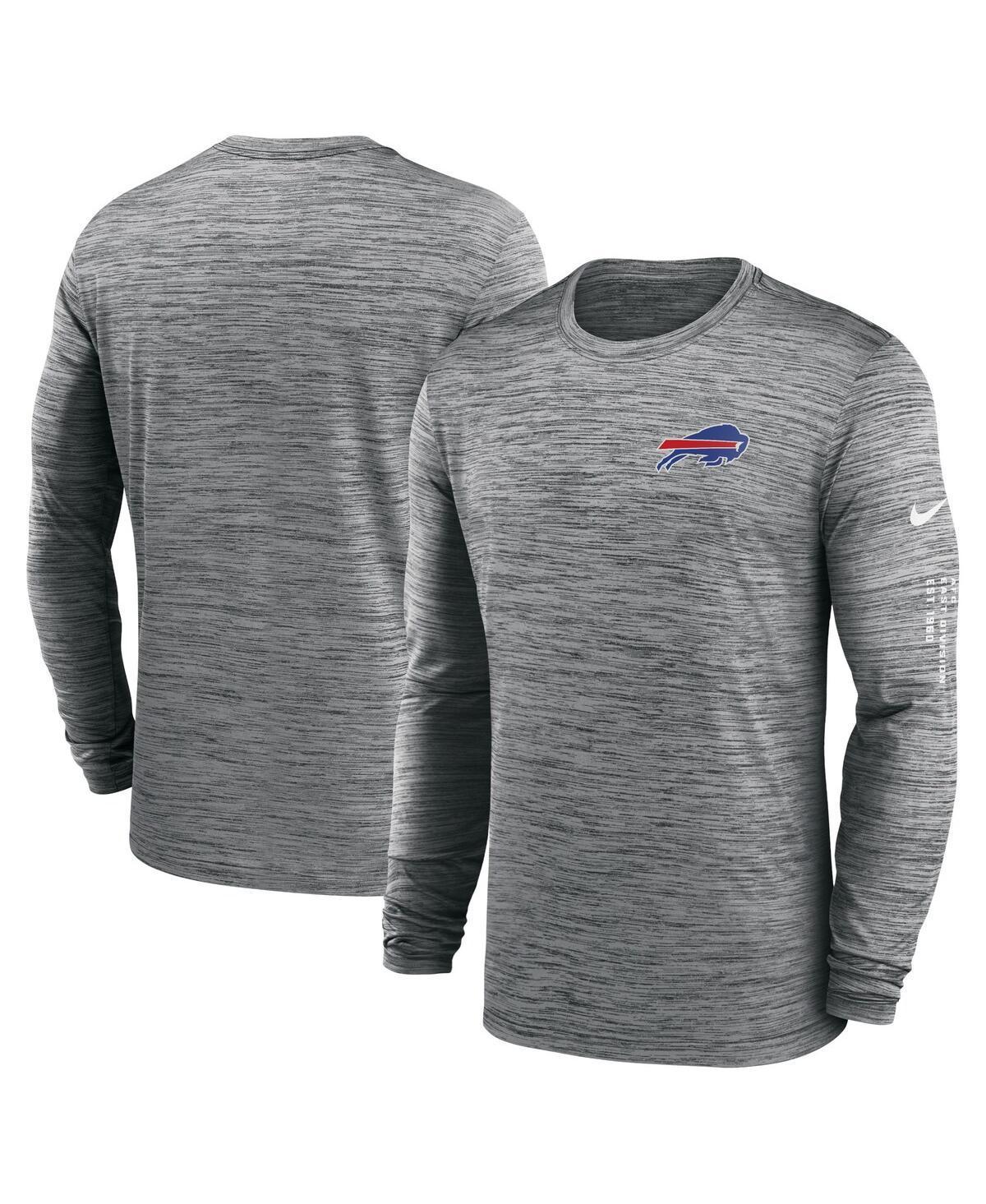 Mens Nike Anthracite Buffalo Bills Velocity Long Sleeve T-shirt Product Image