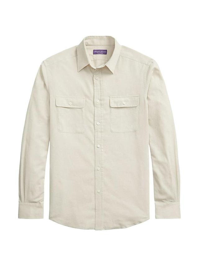 Mens Wale Corduroy Cotton Long-Sleeve Shirt Product Image