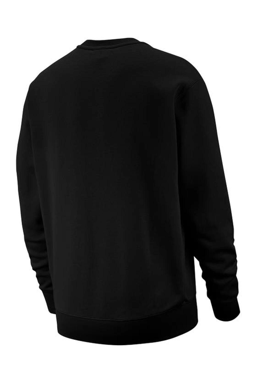 NIKE Club Crewneck Sweatshirt In Black/white Product Image