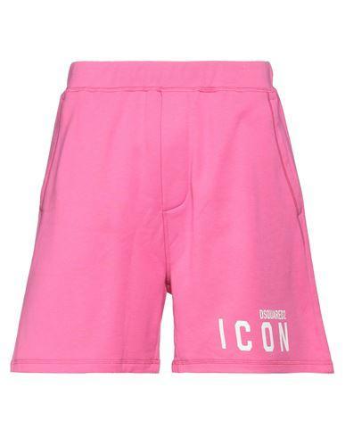 DSQUARED2 Man Shorts & Bermuda Shorts Fuchsia Size M Cotton In Pink Product Image