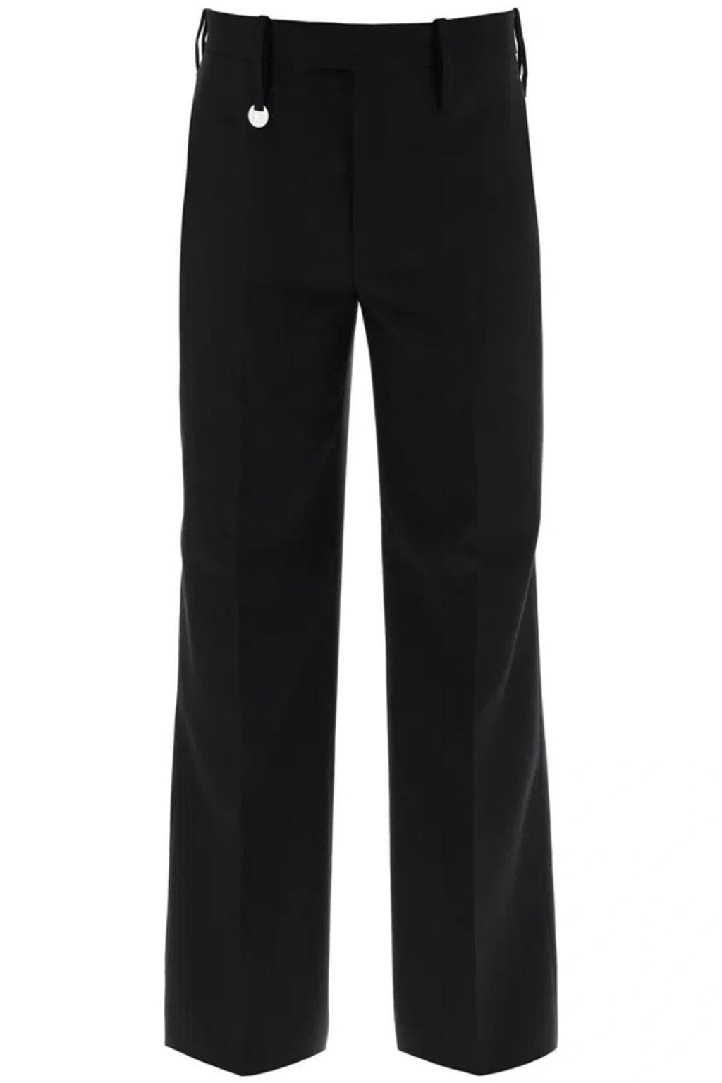 Virgin Wool Trousers In Black Product Image