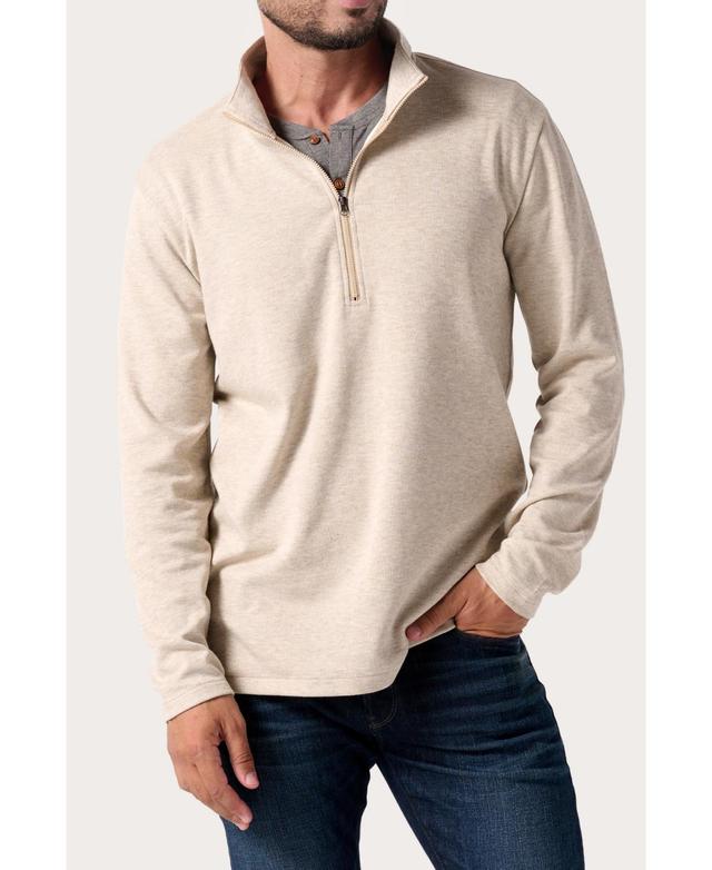 Horizon Mens Long Sleeve Half Zip Pullover Sweater Product Image