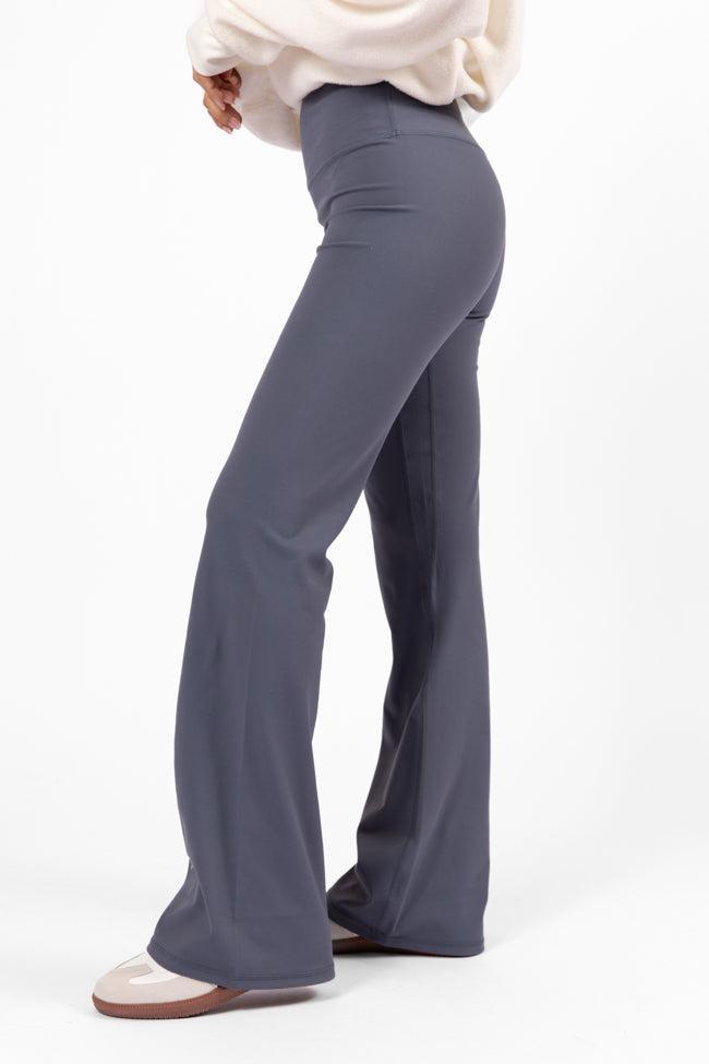 Get Moving Navy Flare Knit Leggings Product Image