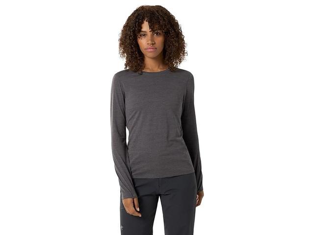 Arc'teryx Taema Crew Long Sleeve Heather) Women's Clothing Product Image