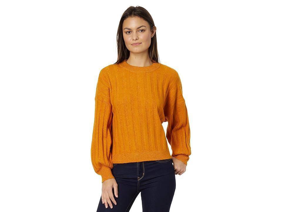 Sanctuary Cozy Rib Sweater (Pumpkin) Women's Clothing product image