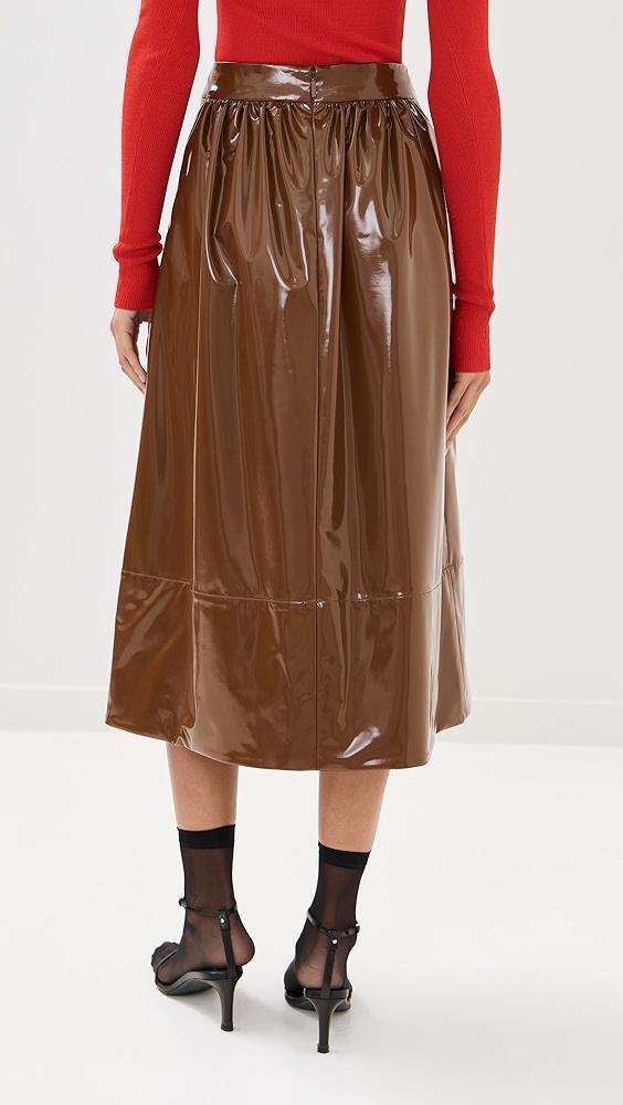 Tibi Lightweight Stretch Patent Skirt | Shopbop Product Image