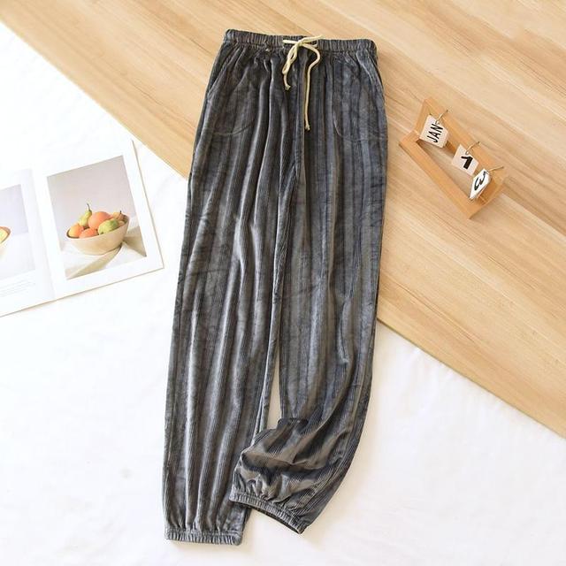 Couple Matching Drawstring Waist Striped Pajama Pants (Various Designs) Product Image