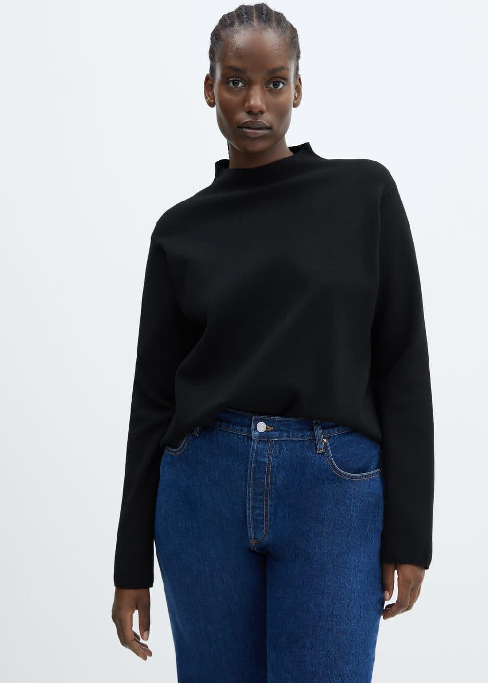 MANGO Mock Neck Sweater Product Image