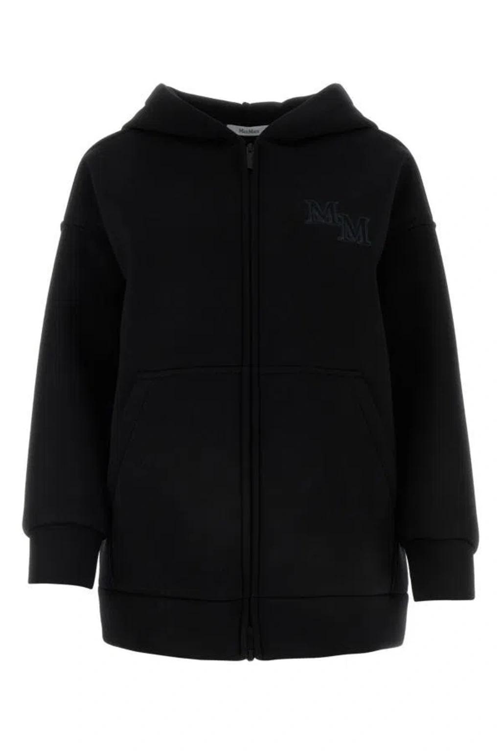 Black Wool Obbia Sweatshirt product image