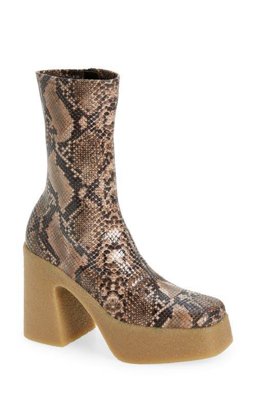 Stella McCartney Skyla Reptile Print Platform Bootie Product Image