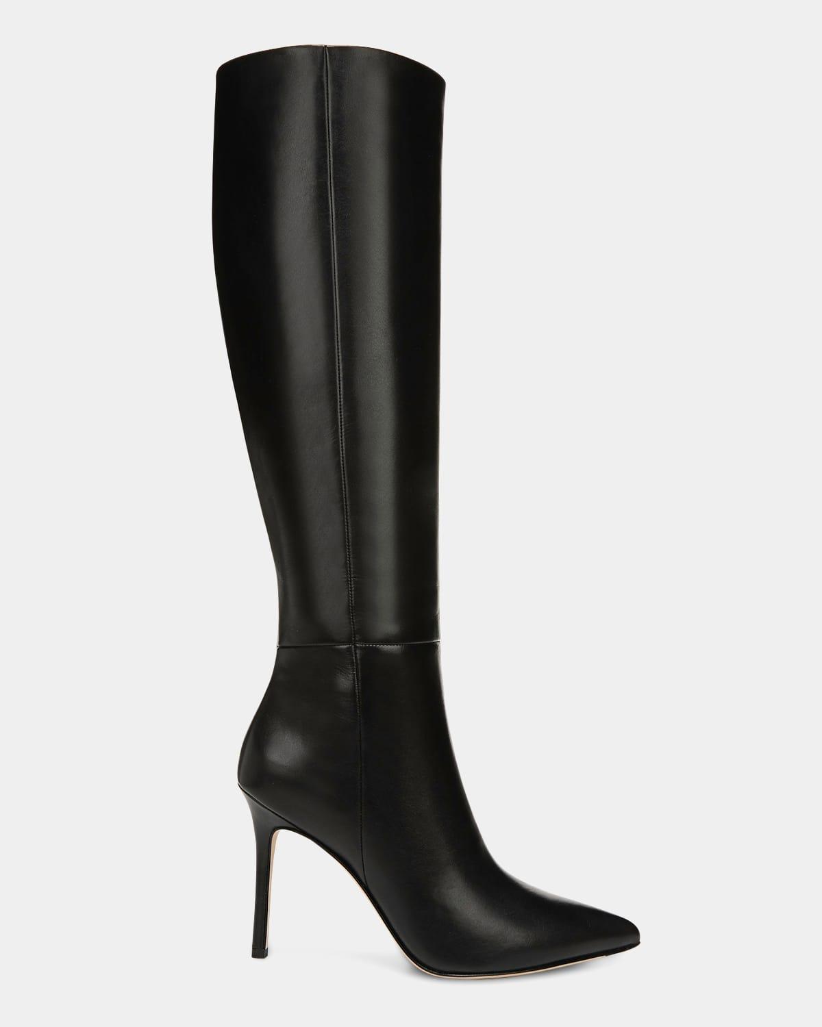 Womens Lisa Leather High-Heel Boots Product Image