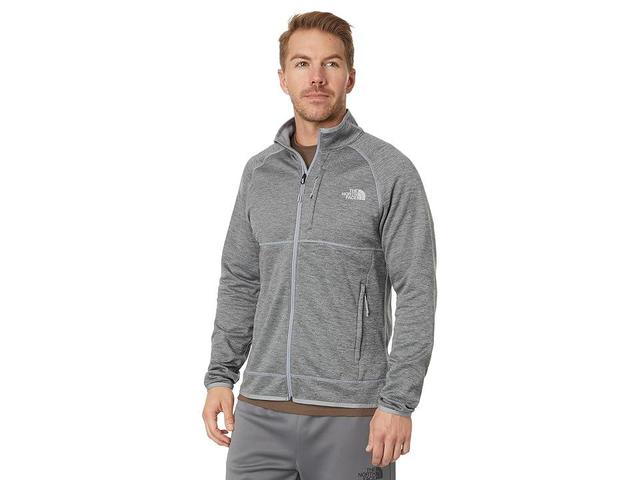 The North Face Canyonlands Full Zip (TNF Medium Grey Heather-NPF) Men's Coat Product Image