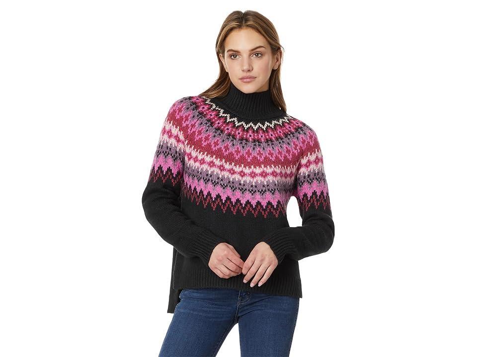 Lucky Brand Fairisle Turtleneck Pullover Combo) Women's Sweater Product Image