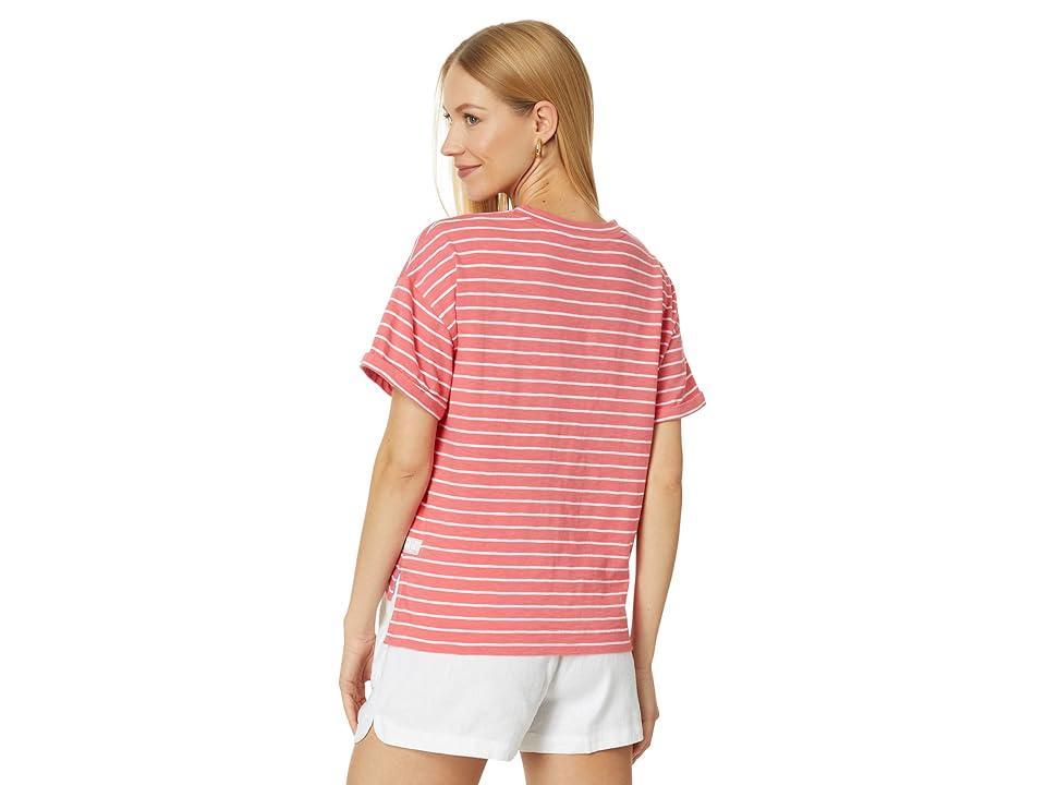 Southern Tide Erin Sun Farer Boxy Tee (Sunkist Coral) Women's Clothing Product Image