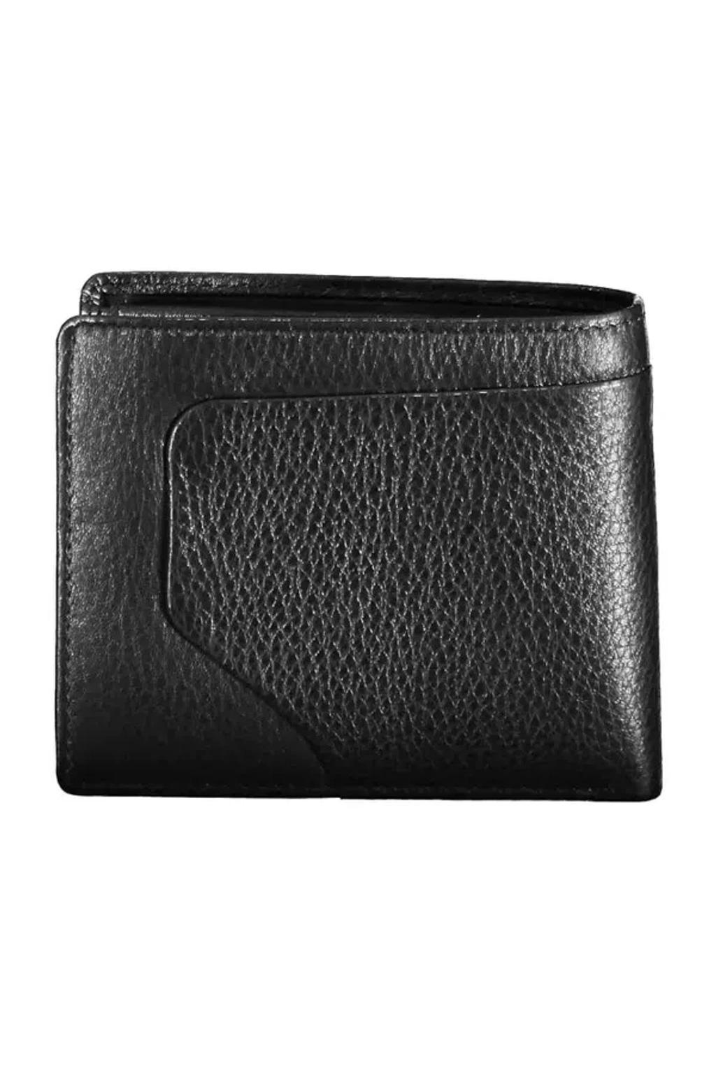 PIQUADRO Sleek Black Leather Bifold Wallet With Rfid Block Product Image