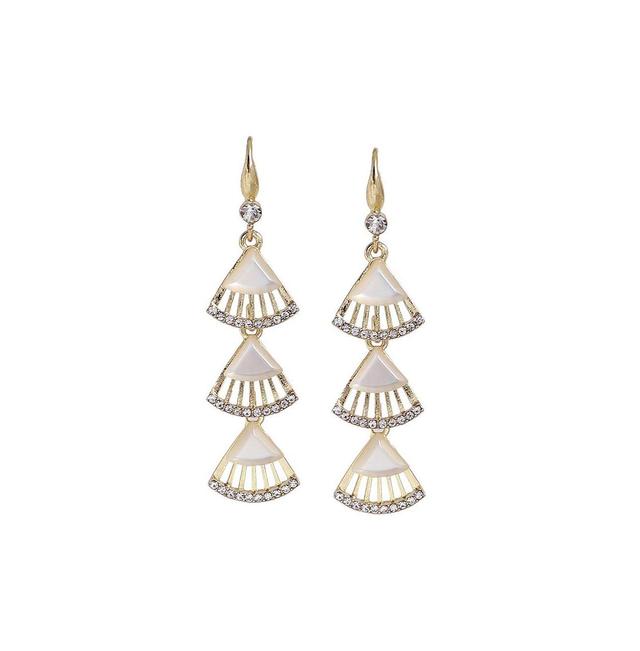 Sohi Womens Fan Drop Earrings Product Image