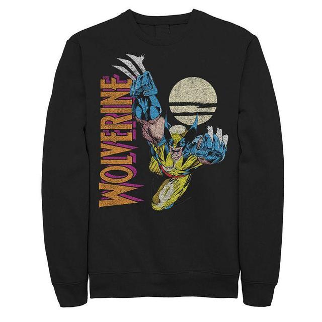 Mens Marvel X-Men Wolverine Claws Out Action Shot Sweatshirt Product Image