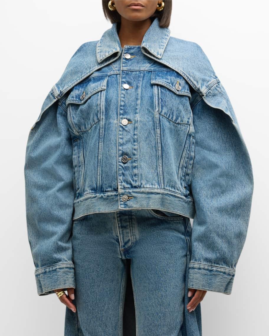 Folded Oversized Denim Jacket product image