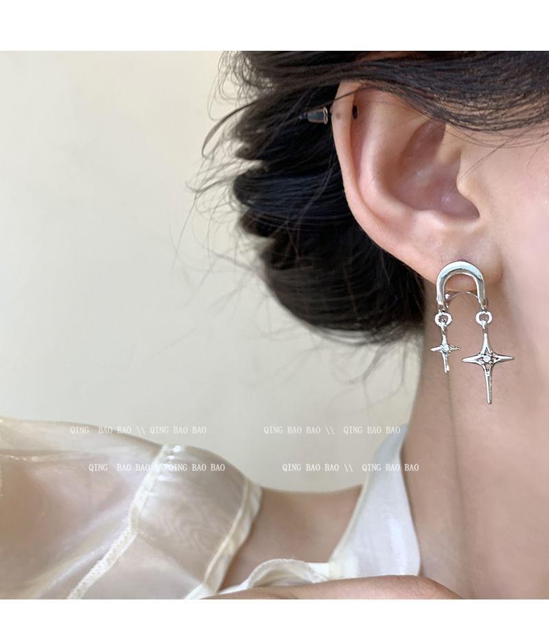 Cross CZ Dangle Earring Product Image