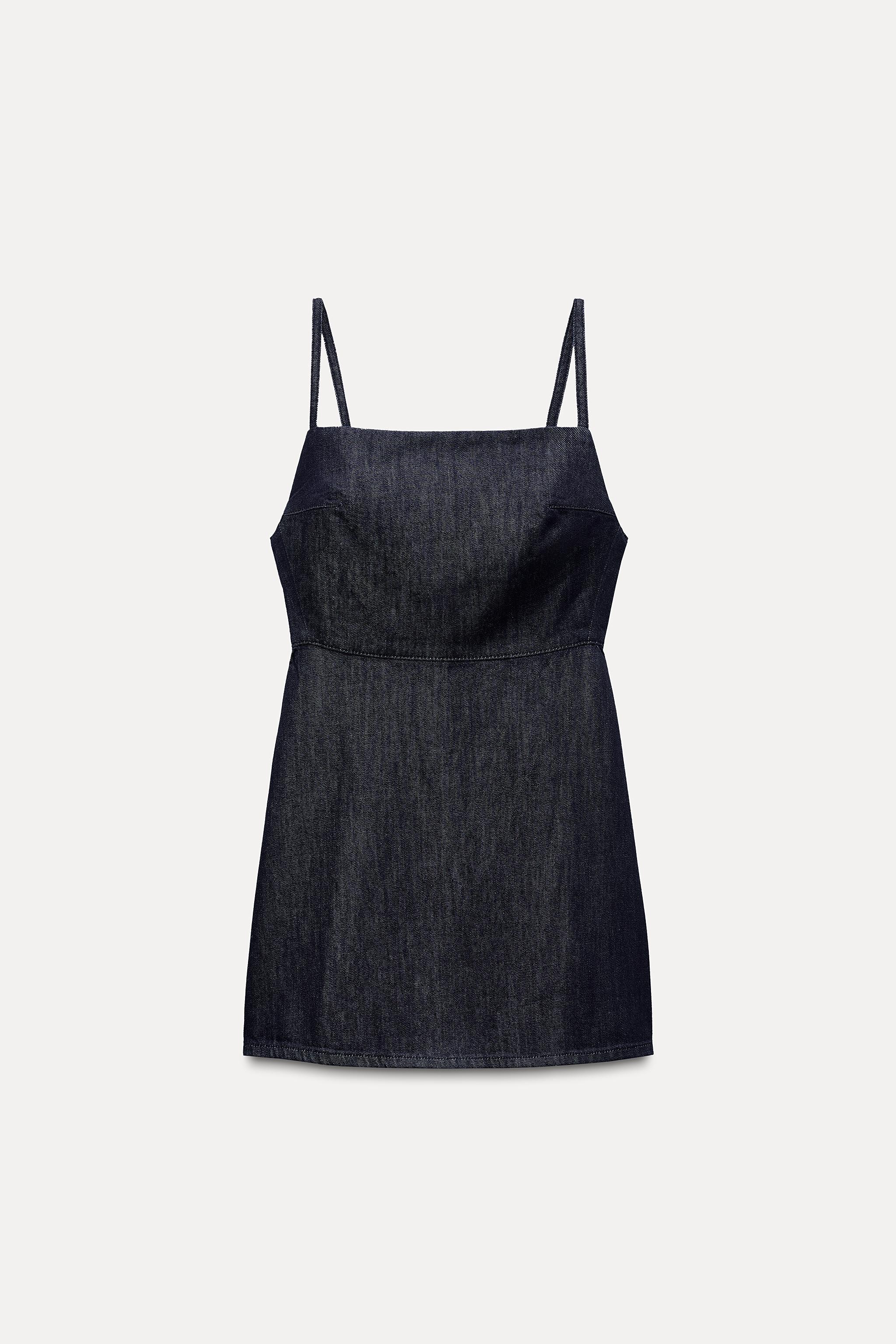 SHORT DENIM TRF DRESS Product Image