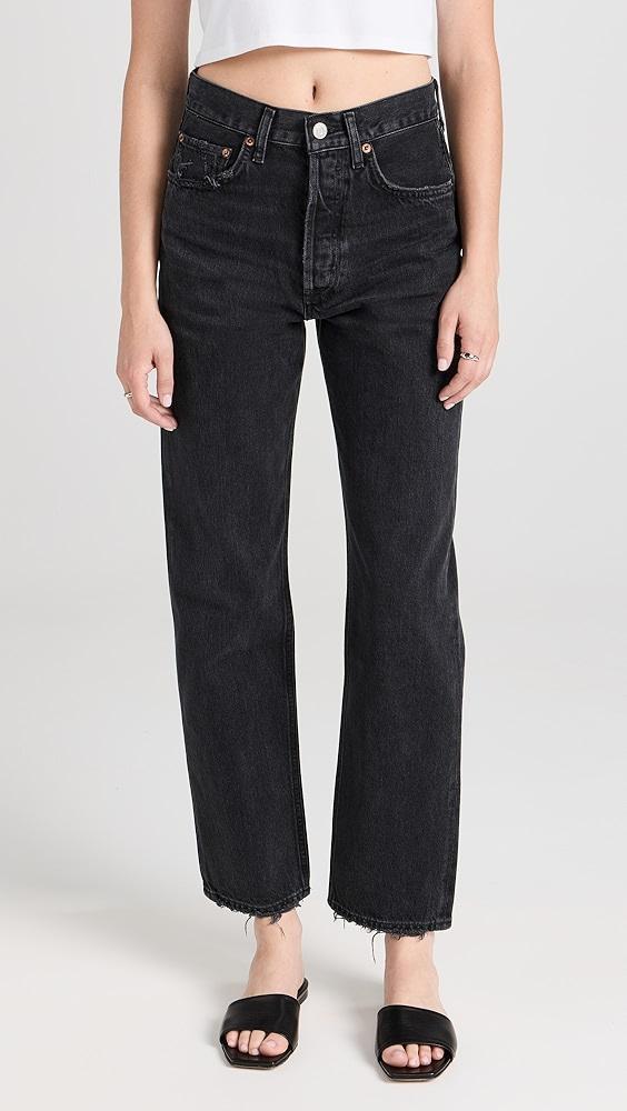 AGOLDE 90 Mid Rise Straight Jeans | Shopbop Product Image