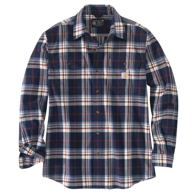 Carhartt 105078 Loose Fit Heavyweight Flannel Plaid Shirt - Long Sleeve Product Image