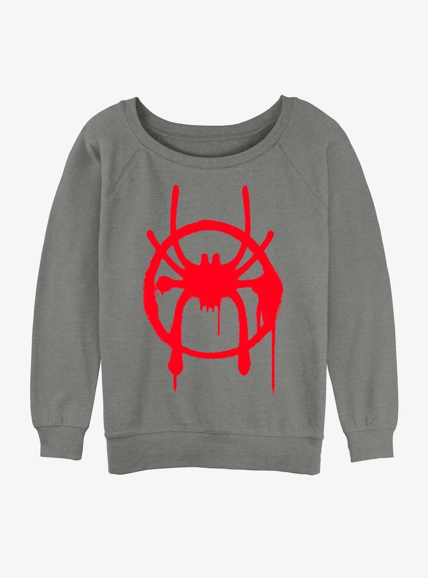 Marvel Spider-Man Miles Morales Symbol Girls Slouchy Sweatshirt Product Image