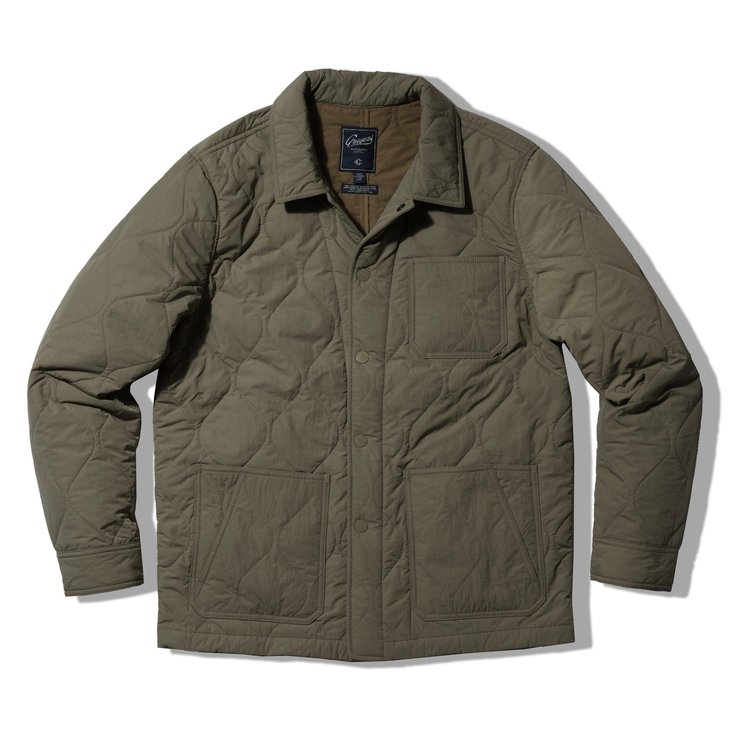 Putnam Quilted Chore Jacket - Olive Product Image