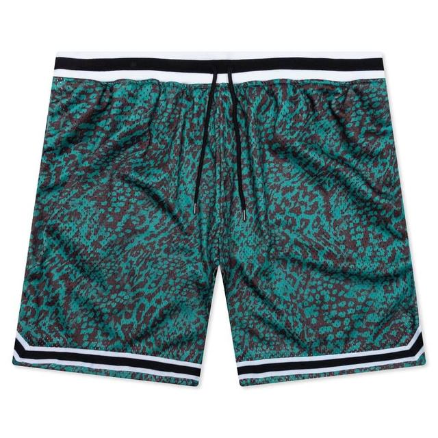 Game Shorts - Turquoise Leopard Male Product Image