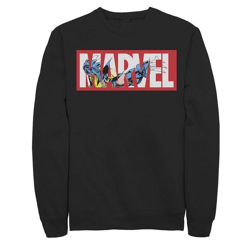 Mens Marvel X-Men Wolverine Logo Fill Sweatshirt Product Image