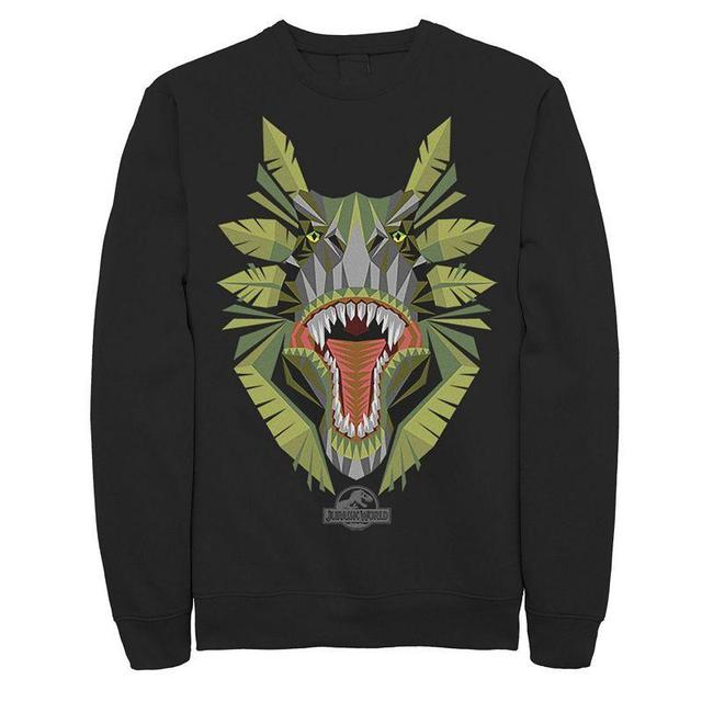 Mens Jurassic World Tikisaur Leaf Face Roar Fleece Pullover Product Image