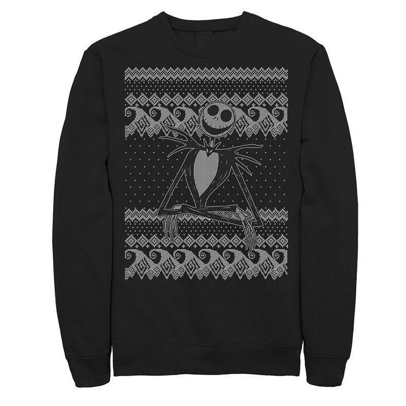 Disneys The Nightmare Before Christmas Jack Ugly Pattern Mens Sweatshirt Product Image