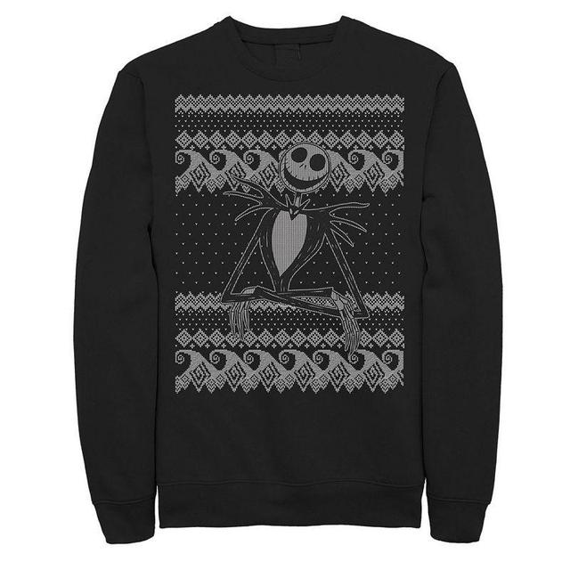 Disneys The Nightmare Before Christmas Jack Ugly Pattern Mens Sweatshirt Product Image