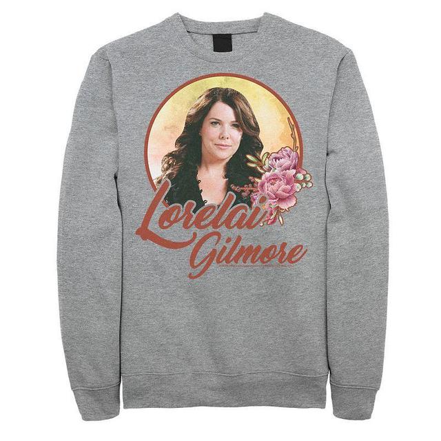 Mens Gilmore Girls Lorelai Gilmore Portrait Sweatshirt Athletic Grey Product Image