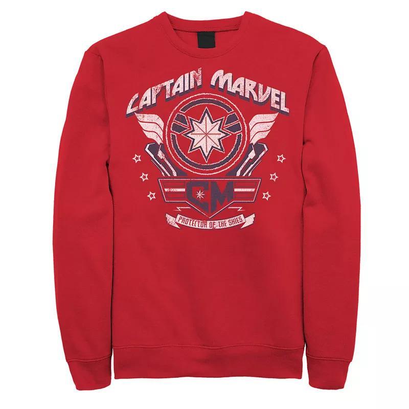 Mens Marvel Marvel Captain Marvel Shield Plaque Logo Sweatshirt Product Image