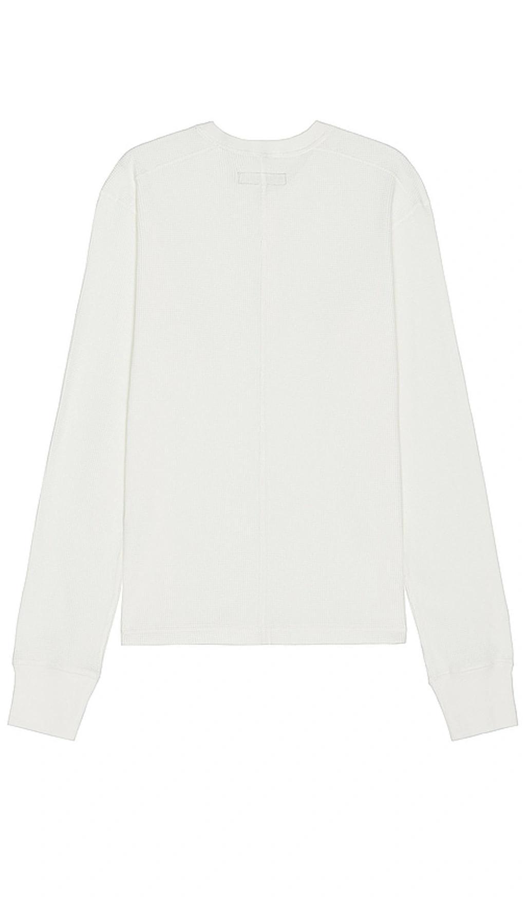 RAG & BONE Lightweight Waffle Henley In Ivory Product Image