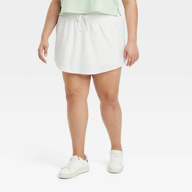Womens Flex Woven Skort - All In Motion Cream 2X Product Image