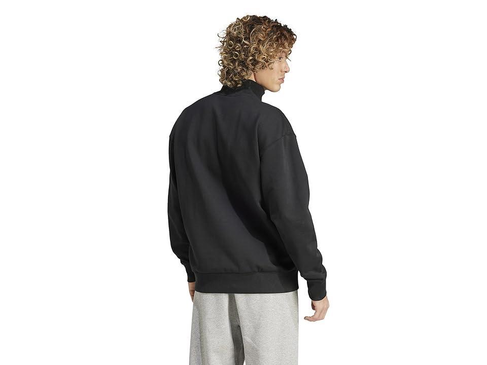 adidas All SZN Fleece 1/4 Zip Crew Men's Sweatshirt Product Image