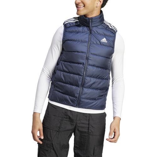 adidas Essentials 3-Stripes Light Down Vest Black 2XL Mens Product Image