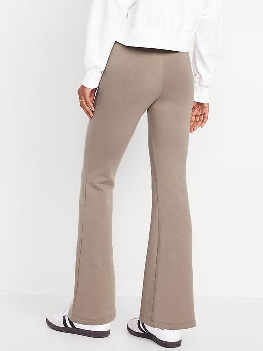 High-Waisted Fleece-Lined Flare Leggings Product Image