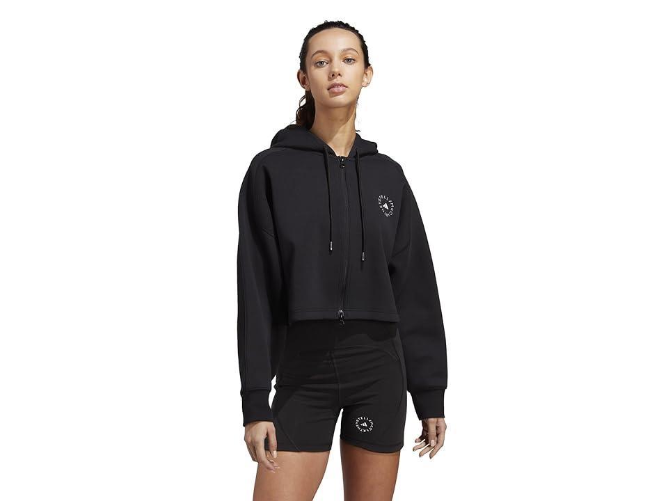 adidas by Stella McCartney Sportswear Cropped Hoodie in Black. - size XL (also in L, M, S, XS) Product Image